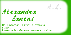 alexandra lantai business card